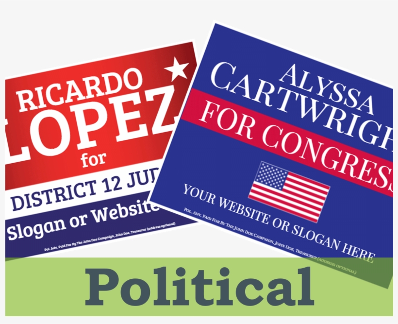 Political Yard Signs, transparent png