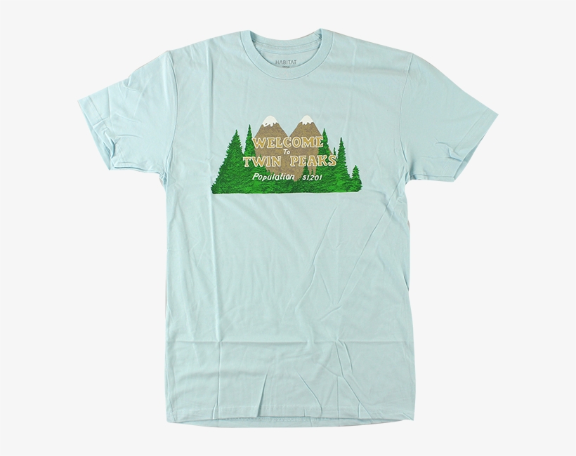 Hab/twin Peaks Welcome Ss M-light Blue, transparent png
