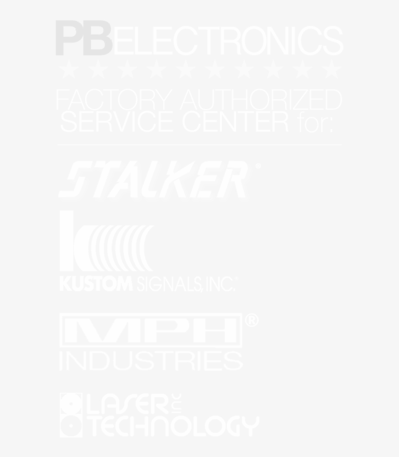Factory Authorized Service Center For Stalker, Kustom, transparent png