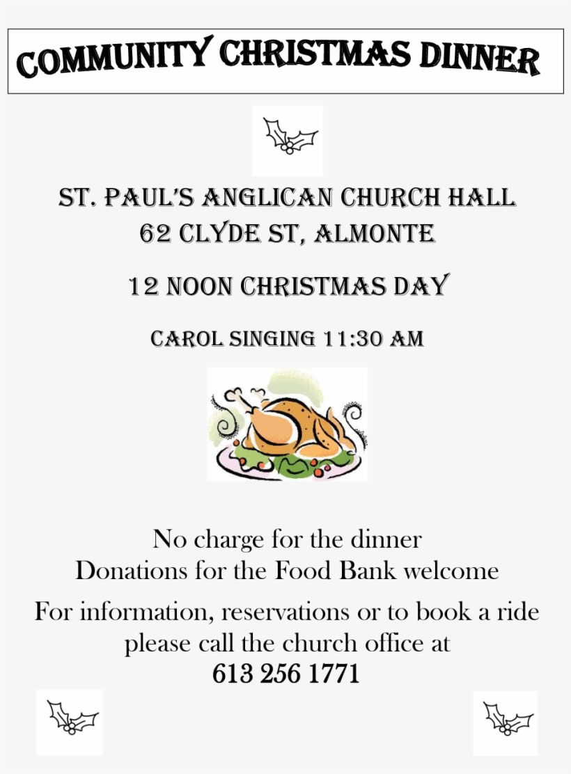 Community Christmas Dinner, transparent png