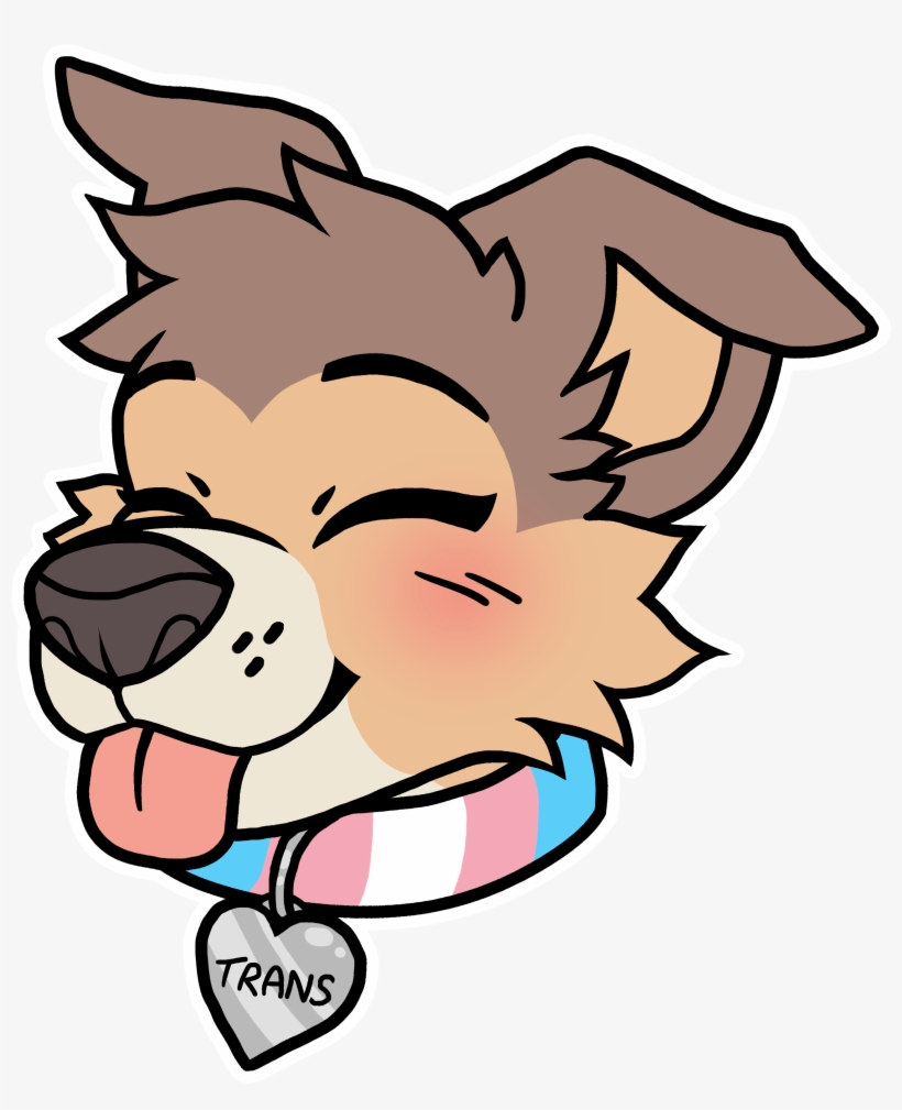 Pupper Pride Trans, transparent png