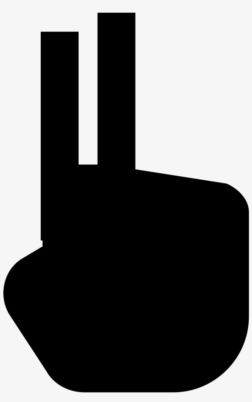 Two Fingers Icon - Illustration, transparent png