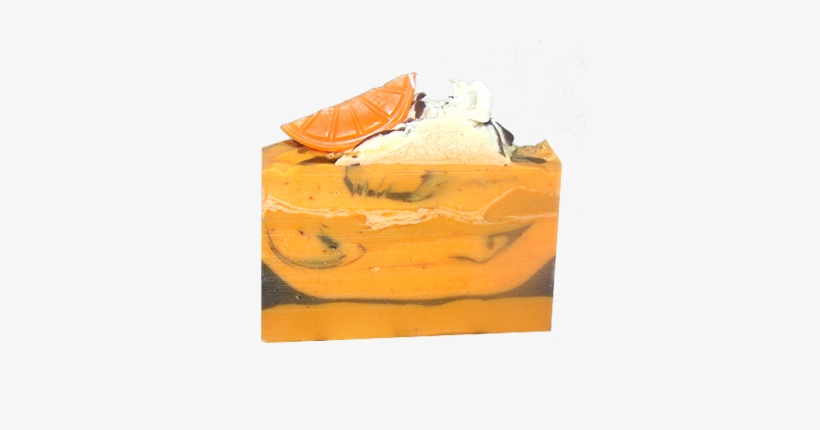 Mandarine Orange Flaxseed Soap - Orange, transparent png