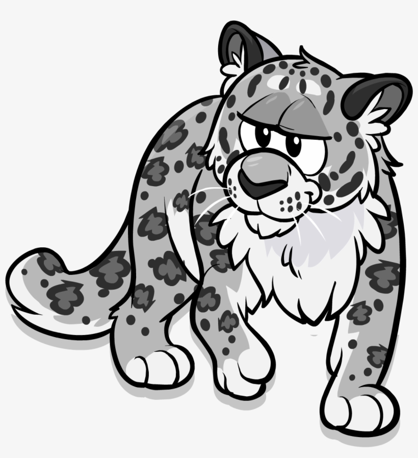 Cp Snow Leopard - Club Penguin Snow Leopard, transparent png