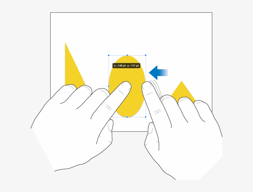 One Finger Holding An Object While Another Finger Swipes - Digit, transparent png
