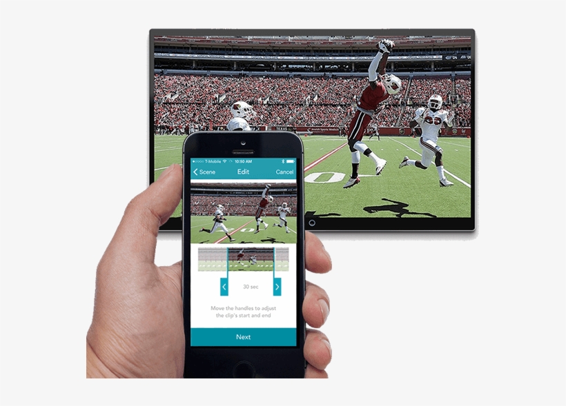 Watch, Create, And Share Clips Of Memorable Tv Momentsright - Watching Tv And Mobile, transparent png