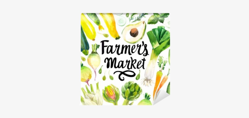 Illustration With Watercolor Food - Farmers' Market, transparent png