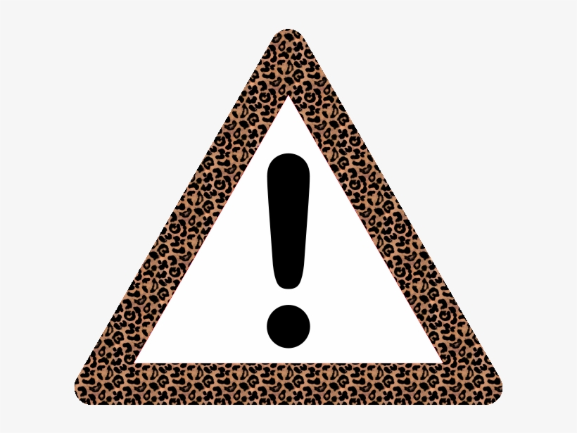 Warning-leopard - Clip Art Exclamation Point, transparent png