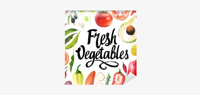 Illustration With Watercolor Food - Food, transparent png