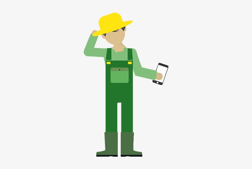 Here's Why Farmers Are More Tech-savvy Than You - Farmer With Mobile Icon, transparent png