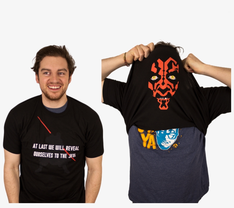Darth Maul Reveal Male T-shirt - Star Wars - Darth Maul Reveal T-shirt (xl), transparent png