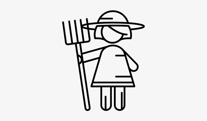 Woman Farmer Vector - Icono Niñera, transparent png