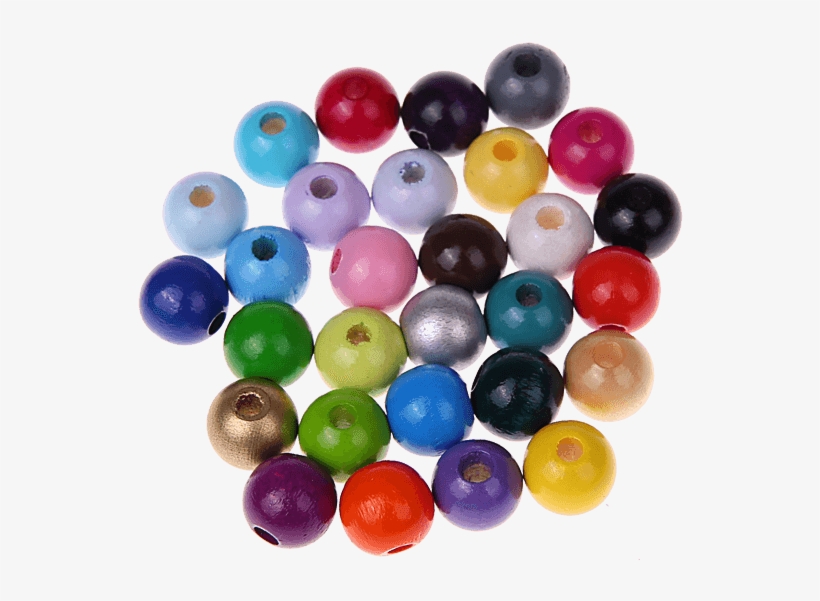 60 Round Beads 10mm - Holzperlen D: 10 Mm Blau 56 Stück, Mit Lochbohrung, transparent png