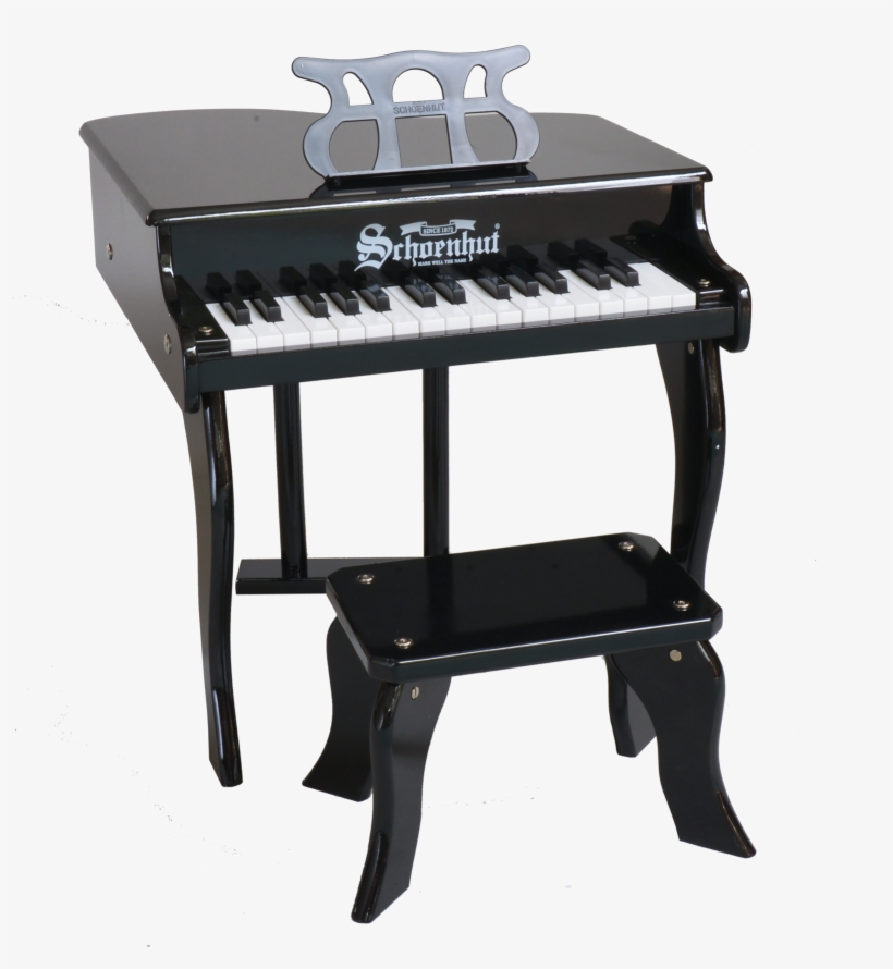 Schoenhut Fancy Baby Grand Piano 30-key Black - Schoenhut Baby Piano, transparent png