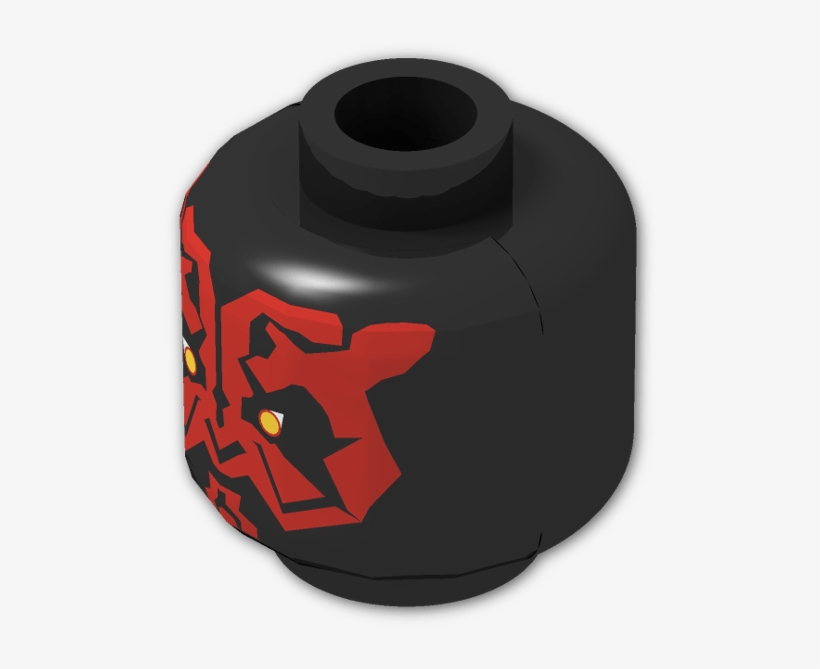Minifig Head With Sw Darth Maul Pattern - Explosive Weapon, transparent png