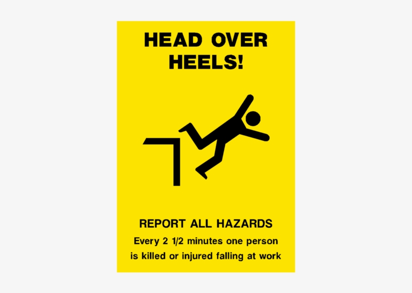 Falling Safety Poster - Slips, Trips, Falls Graphic Safety Posters, transparent png