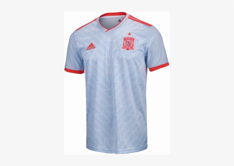 2018 World Cup Spain Away Soccer Jersey Shirt White - Spain Soccer Jersey 2018, transparent png