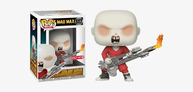 Coma Doof Unmasked With Flames Pop Vinyl Figure - Funko Pop Coma Doof Warrior, transparent png