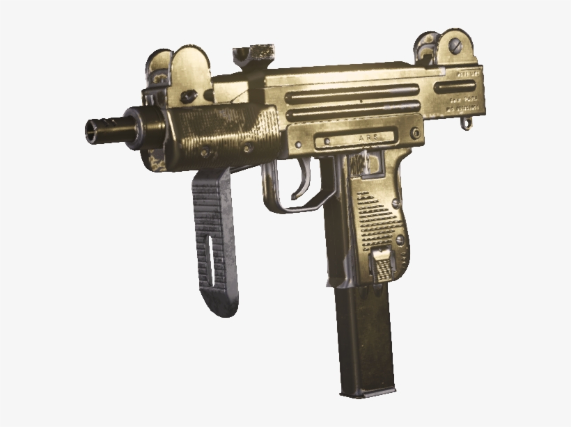 Mini-uzi Gold Mwr - Mini Uzi Png, transparent png