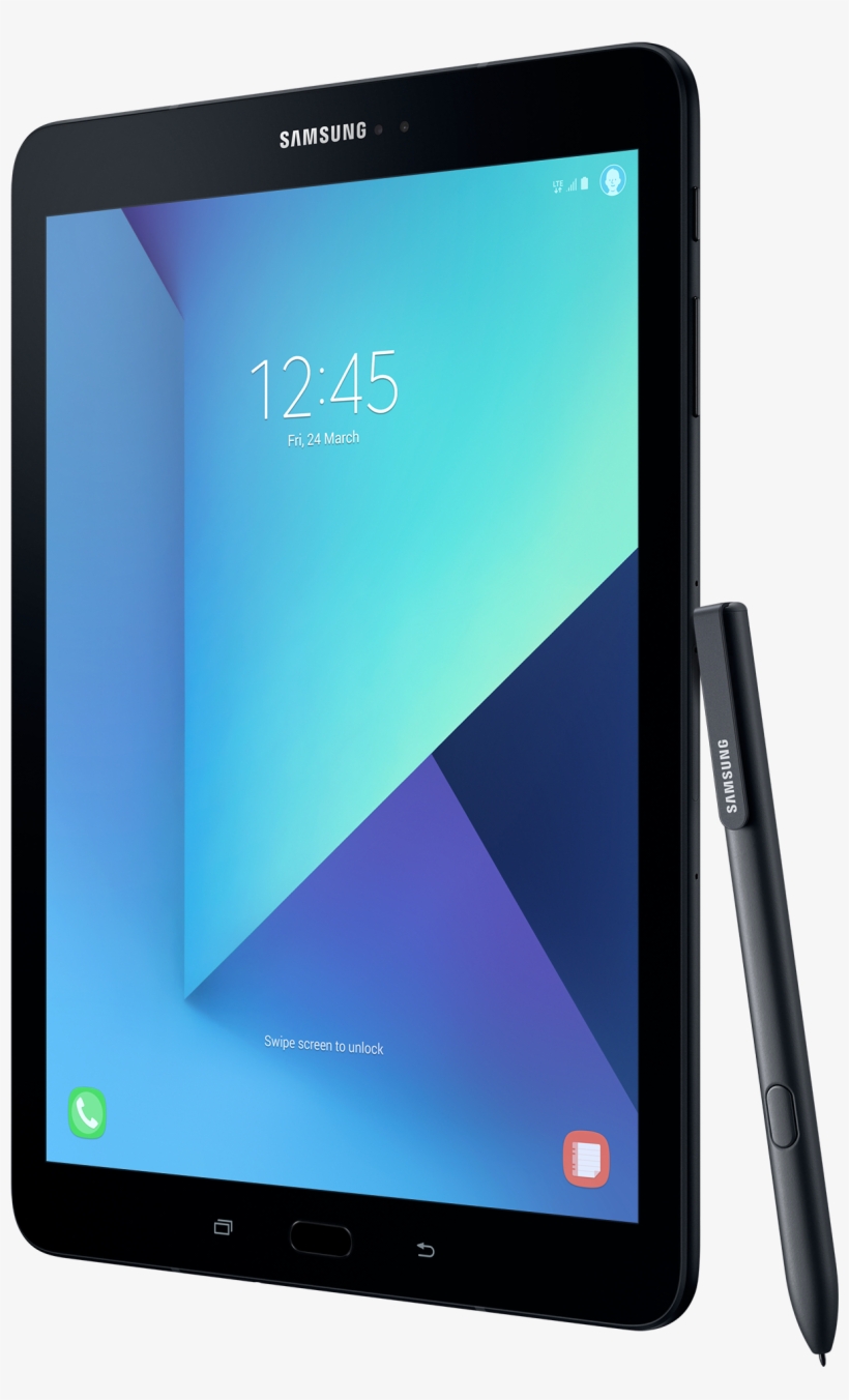 Samsung Expands Tablet Portfolio With Galaxy Tab S - Samsung Galaxy Tab S3 - Wi-fi - 32 Gb - Black - 9.7", transparent png
