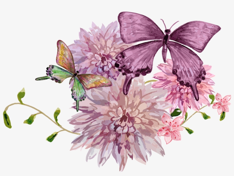 Free Download Butterfly Painting Cartoon Beautiful - Hermoso Dibujo De Mariposa, transparent png