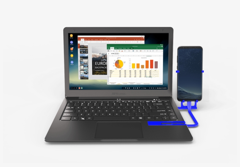 Samsung Galaxy S8 Dex On Mirabook - Samsung Dex Laptop Dock, transparent png