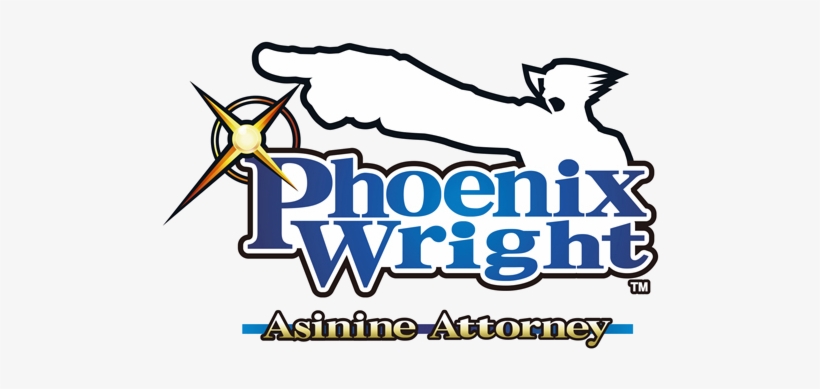 Phoenix Wright Asinine Attorney Logo, transparent png