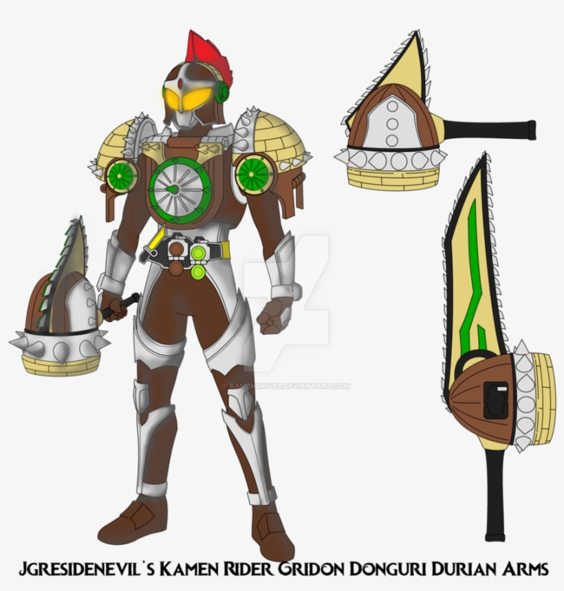 Commission Kamen Rider Gridon Donguri Durian Arms By - Kamen Rider Durian, transparent png