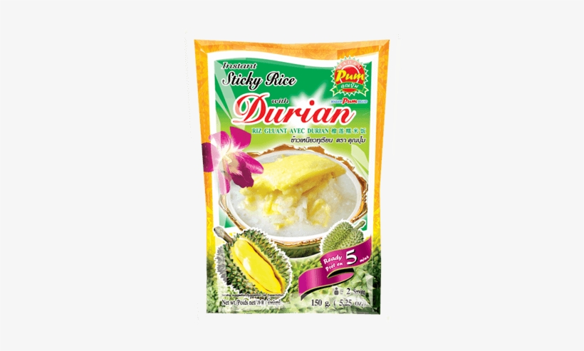 Instant Sticky Rice With Durian - Madam Pum Brand, transparent png