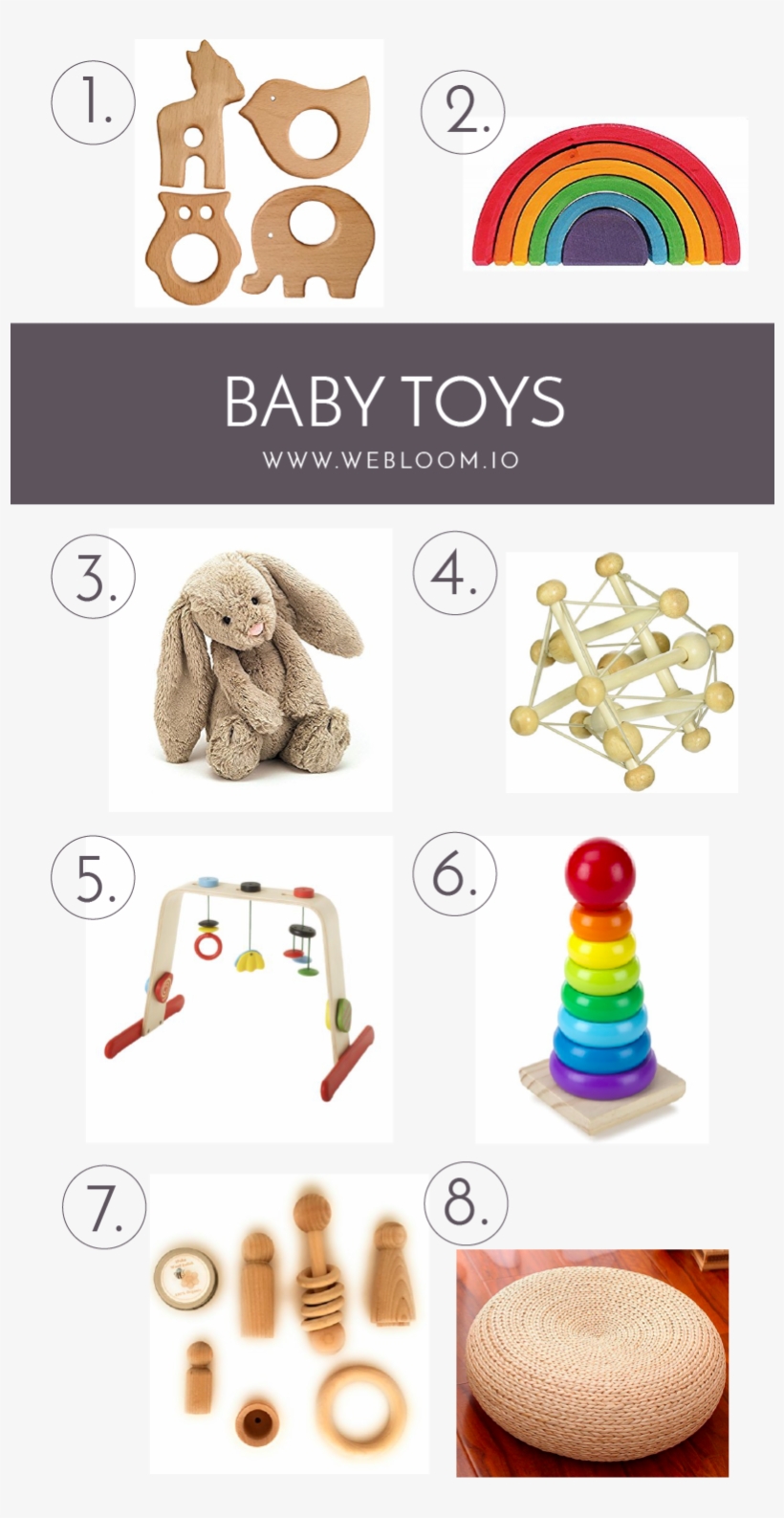 Baby Toys - Manhattan Toy Skwish Natural Rattle And Teether Grasping, transparent png