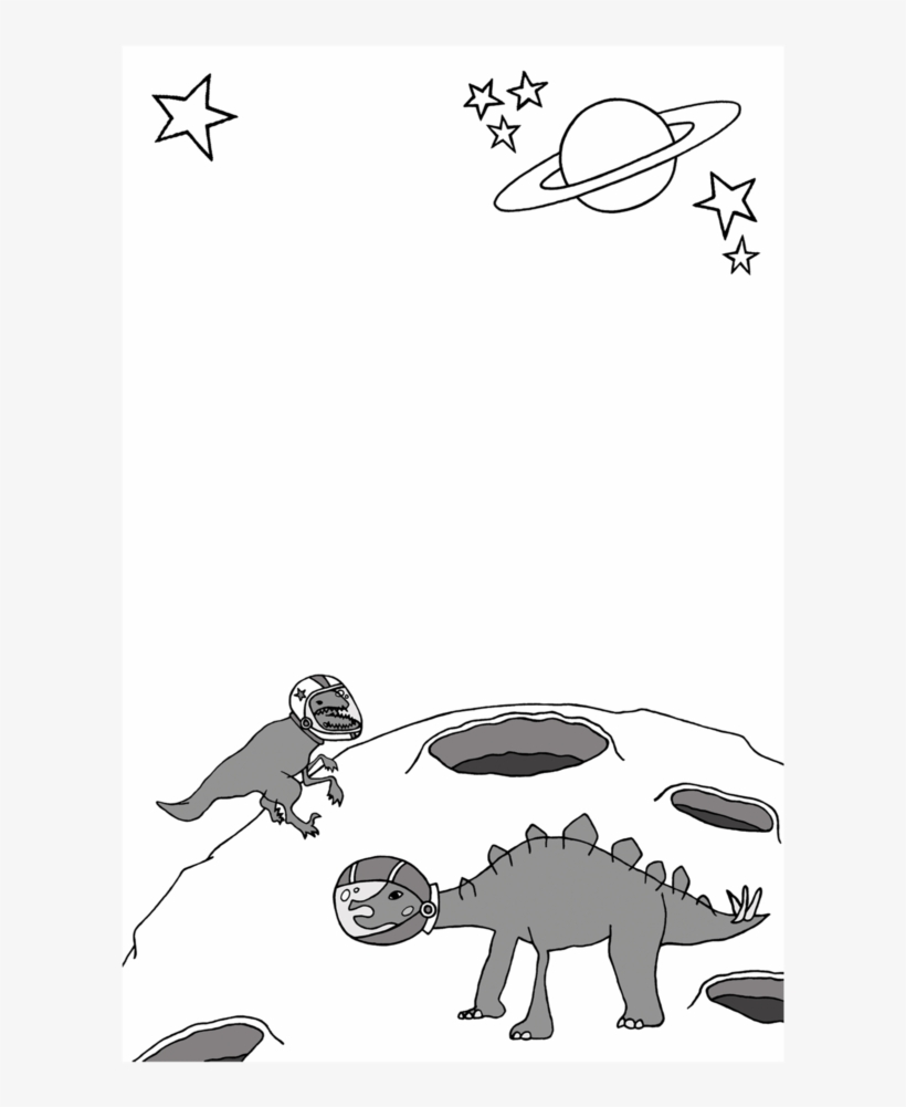 Space Dinosaurs Notepad, transparent png