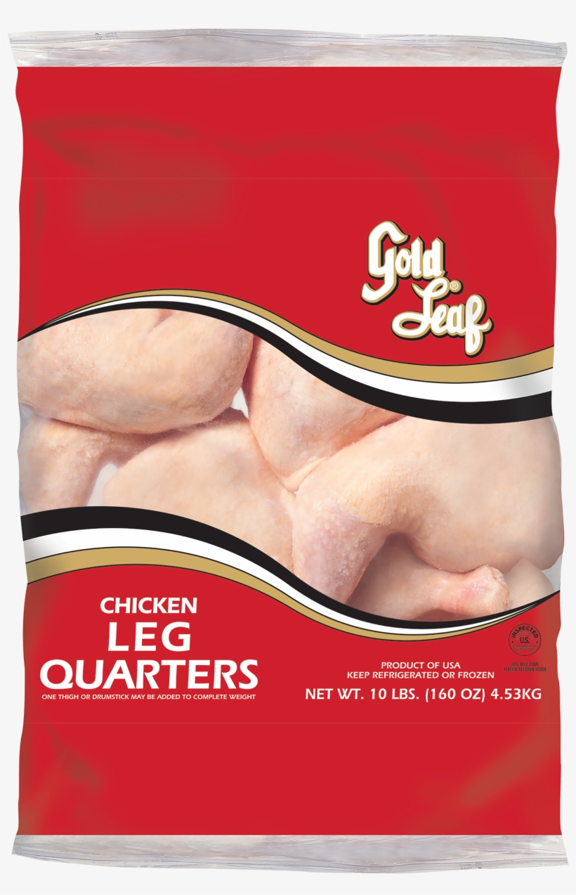 Gold Leaf Chicken Leg Quarters, 10 Lb - Goldleaf Chicken Leg Quarters 10 Lbs. Bag, transparent png