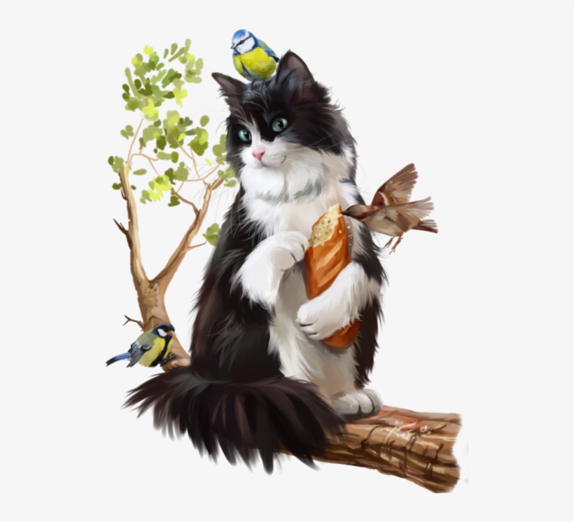 Clipart Cat Watercolor - Lorri Kajenna Art, transparent png