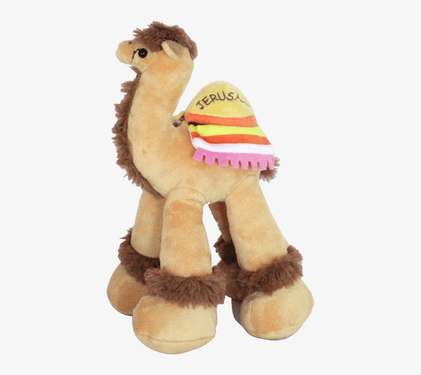 Sweet Soft Camel Toy With A Colorful Jerusalem Blanket - Toy Camel, transparent png