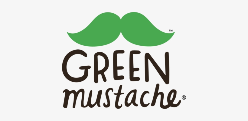 Green Mustache - Green Mustache Logo, transparent png