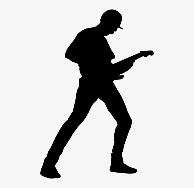 Guitar Player Png Svg Transparent Download - Electric Guitar Player Silhouette, transparent png