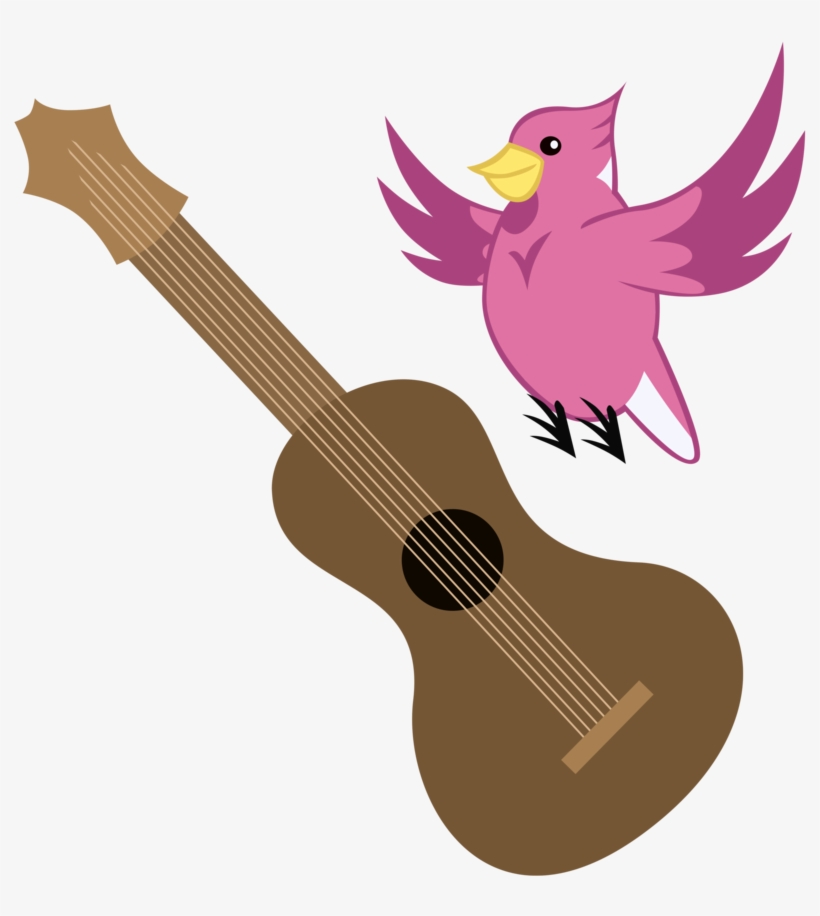 Vector Bird Guitar - Mlp Guitar Cutie Mark, transparent png