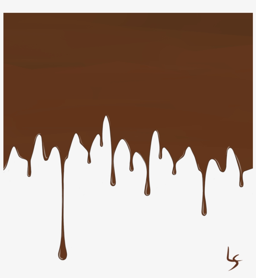 Melted Chocolate By Lis Banner Black And White Library - Melted Chocolate Vector Png, transparent png
