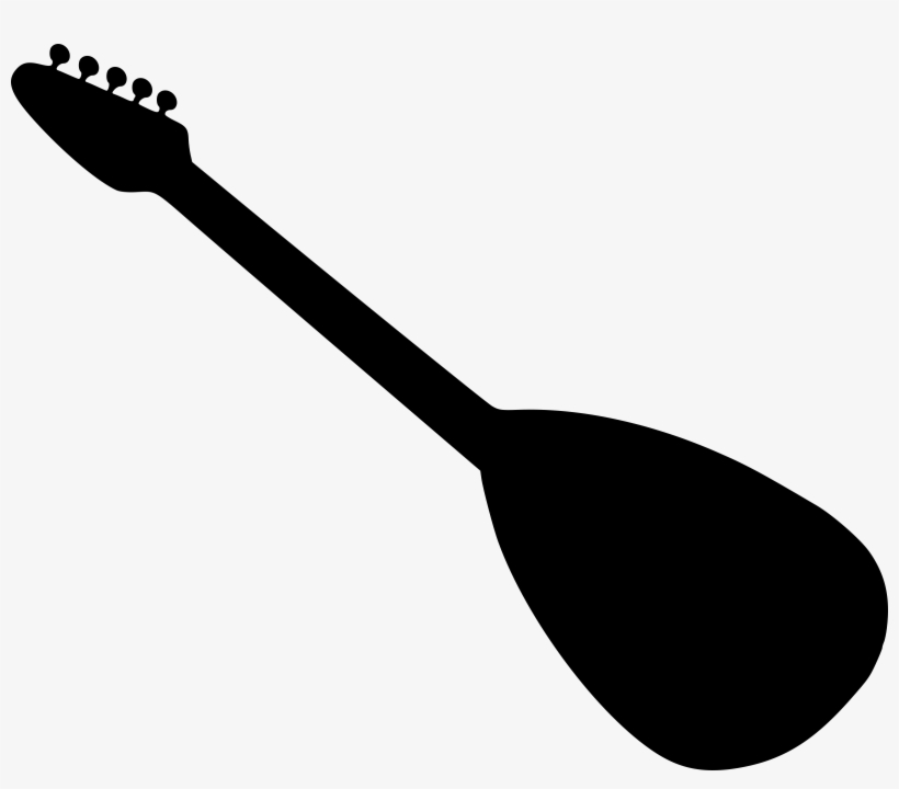 Big Image - Lute Silhouette, transparent png