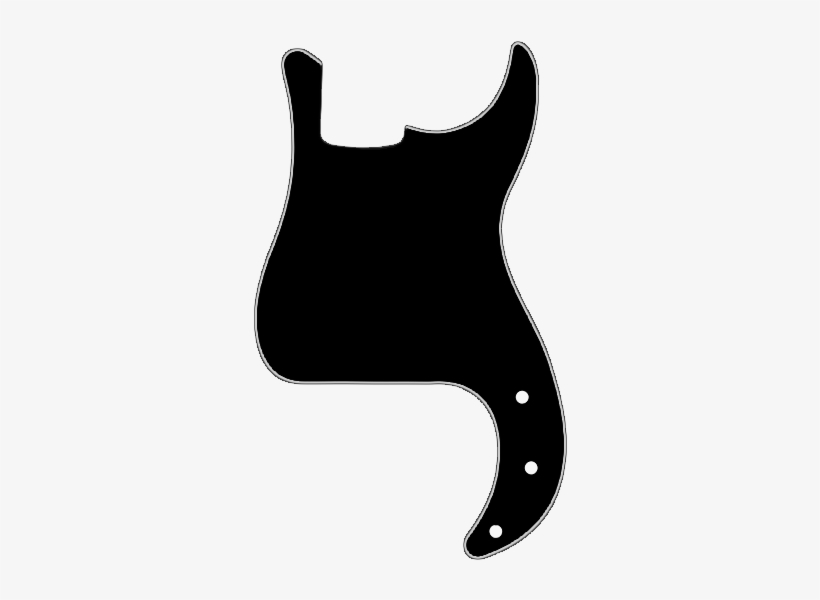 Warmoth Custom Guitar Products Fender Standard Precision Bass Pickguard,13 Hole, 3ply