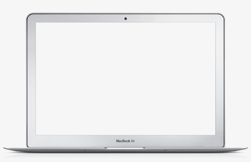 White Laptop Mock Up, transparent png