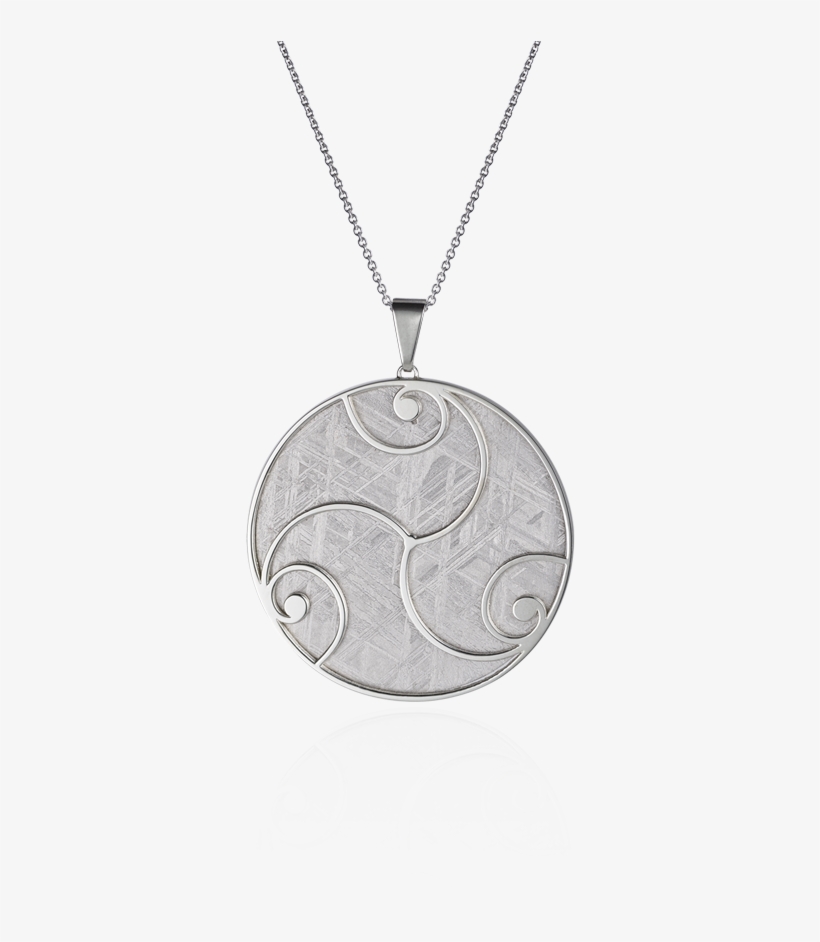 Meteorite Crop Circle Delight Pendant In Silver, transparent png