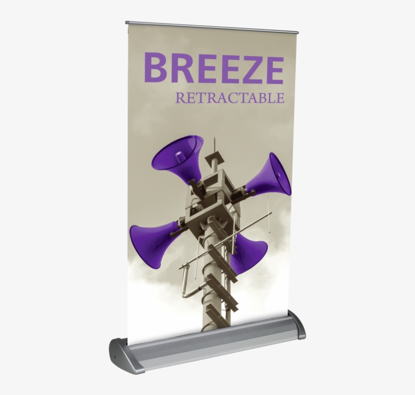 Breeze 2 Retractable Banner Stand, transparent png