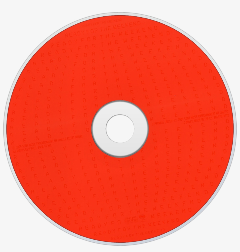 Calvin Harris Ready For The Weekend Cd Disc Image, transparent png
