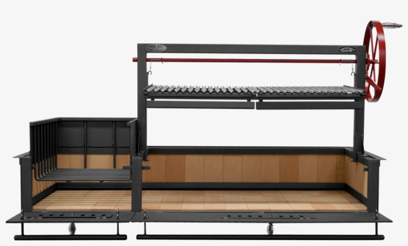 Argentine Grill 60″ W/fire Brick, Grill Head & Firebox,, transparent png