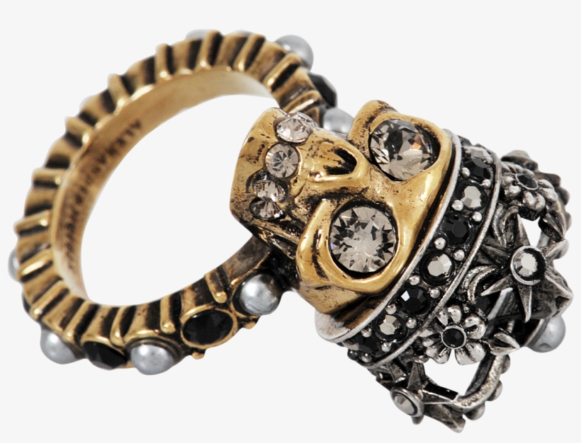Alexander Mcqueen Skull King Ring, transparent png