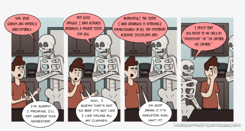 Skeleton Son's Human Dad From That Other Dimension, transparent png