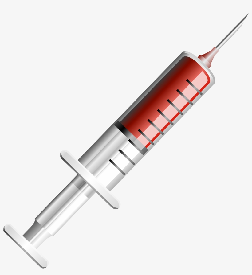 Syringe Illustration Red, transparent png