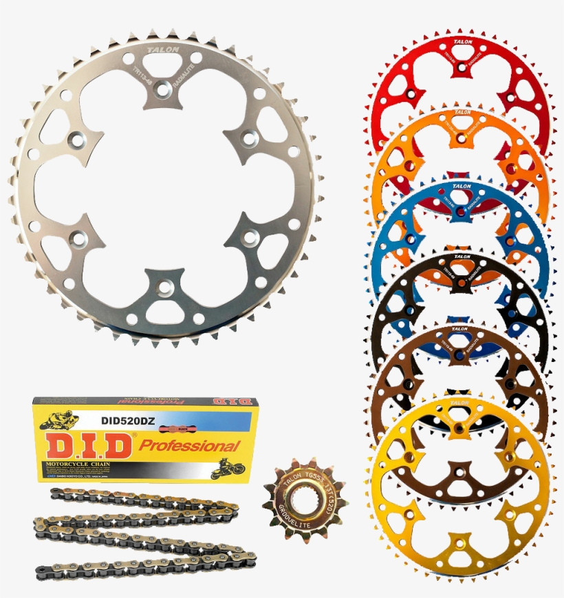 Talon Groovelite Sprocket Set With Your Choice Of D, transparent png