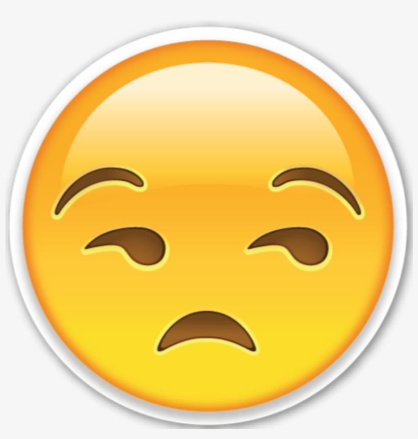 Annoyed Emoji, transparent png